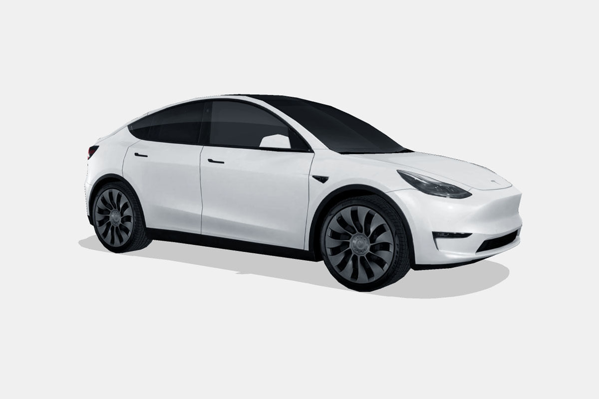 Tesla Model Y 2021 Low-poly 3D model_15