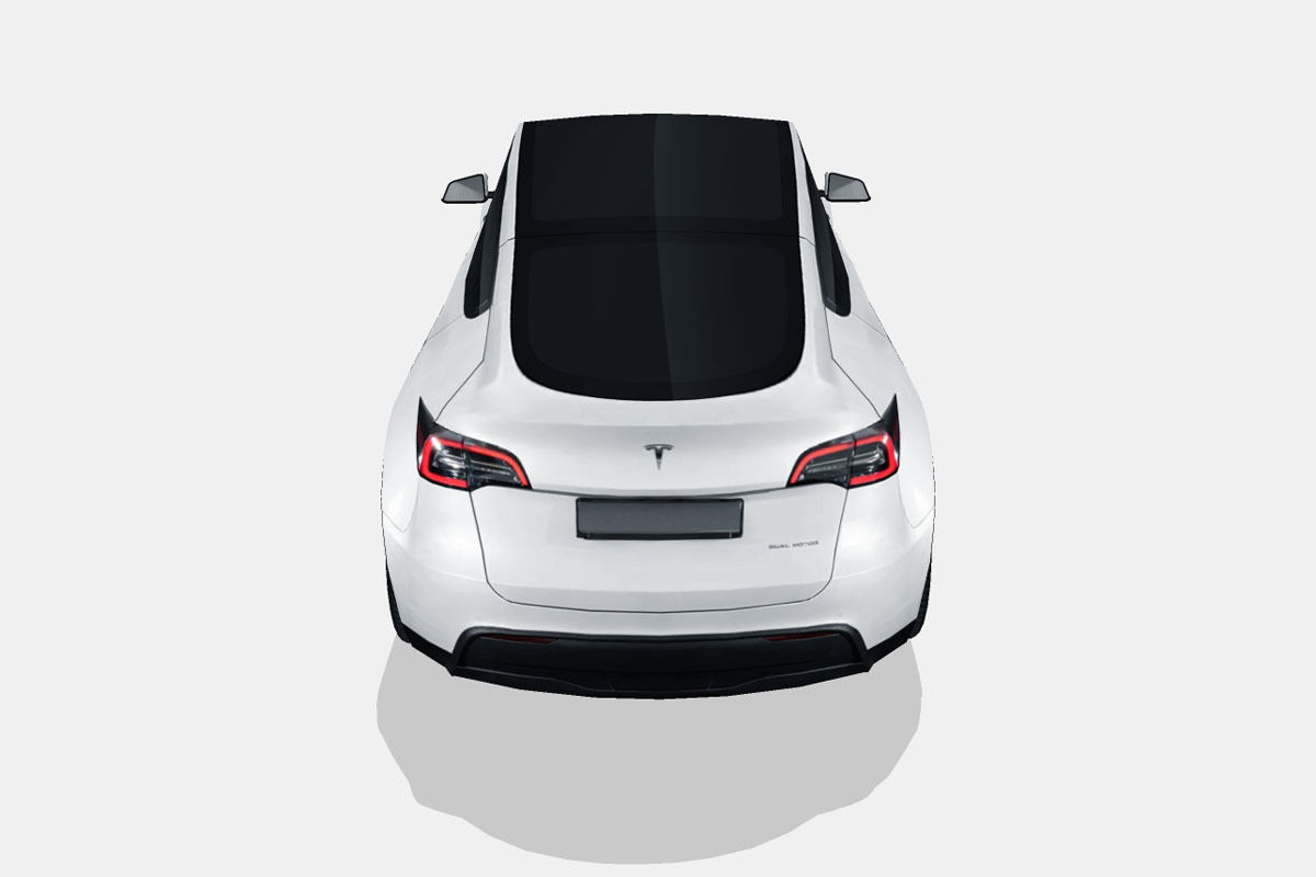 Tesla Model Y 2021 Low-poly 3D model_9