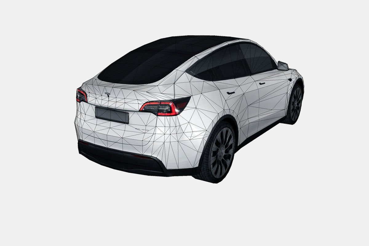 Tesla Model Y 2021 Low-poly 3D model_17