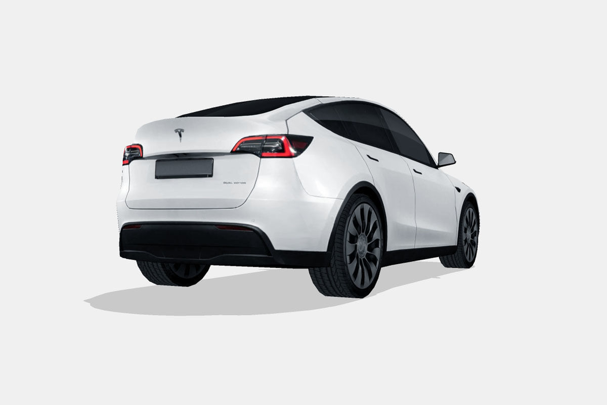 Tesla Model Y 2021 Low-poly 3D model_11