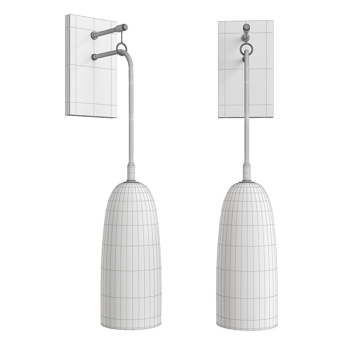 RESTORATION GLASS WALL Low-poly 3D model_1