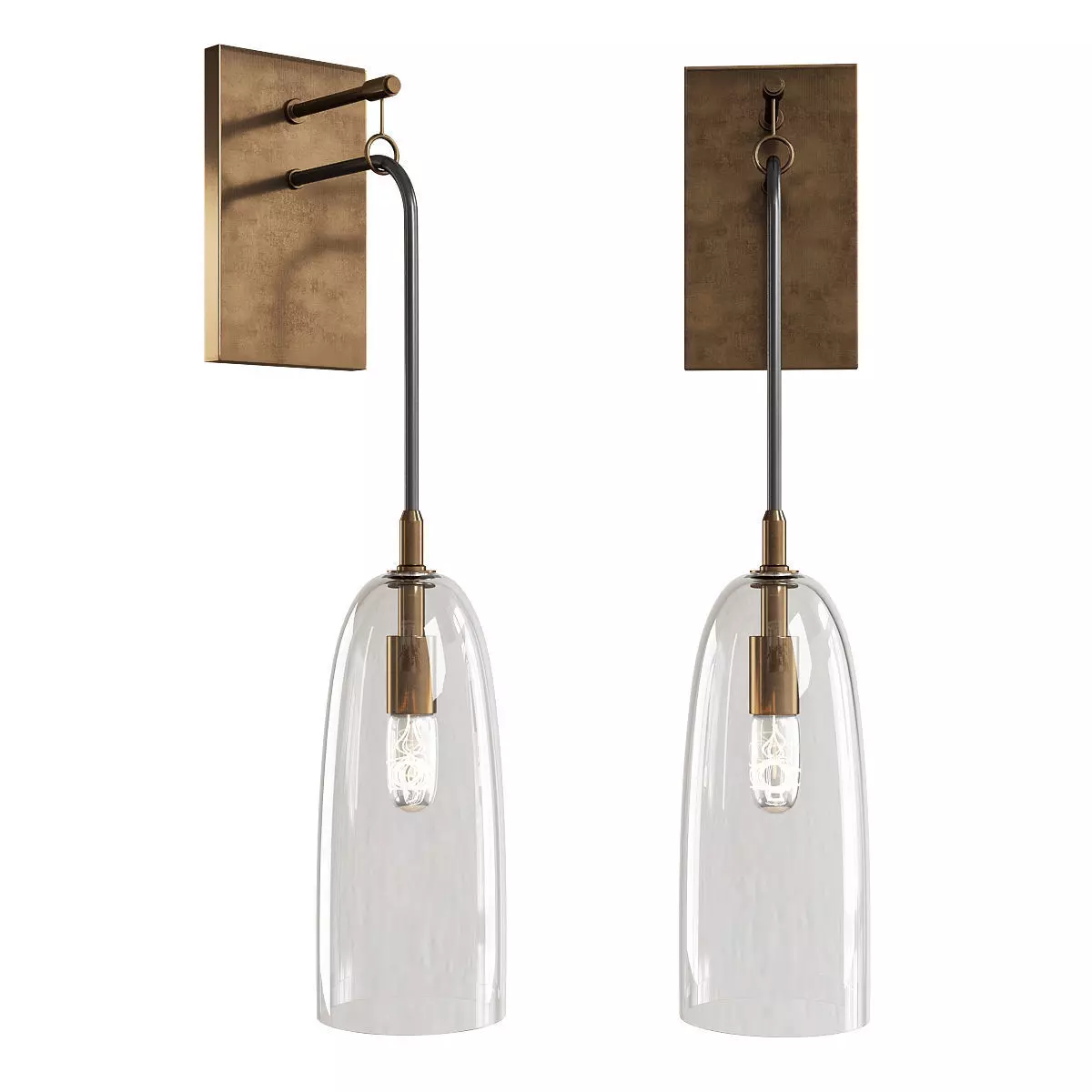 RESTORATION GLASS WALL Low-poly 3D model_0