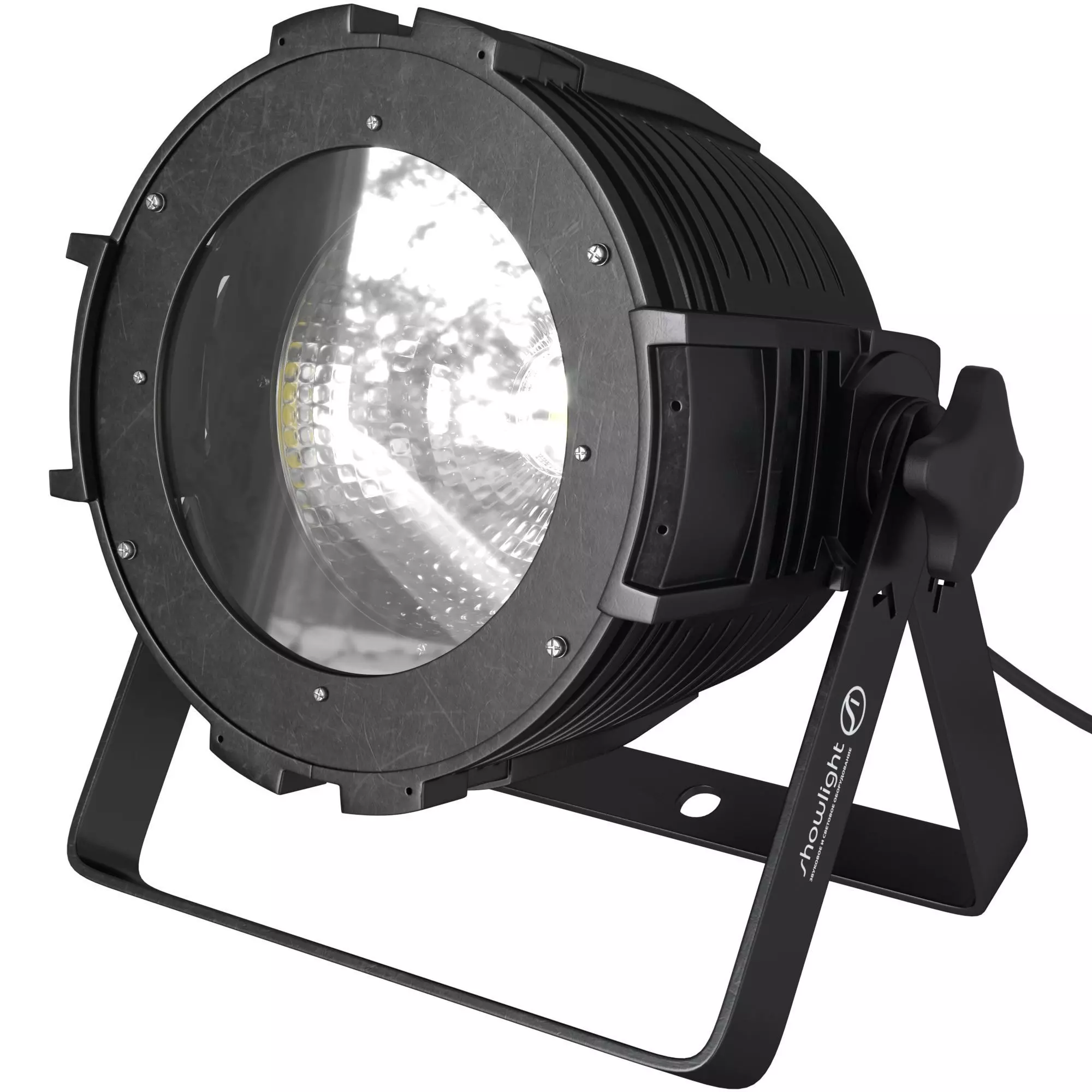 SHOWLIGHT COB PAR 100W RGB LED spotlight in metal housing 3D model_0