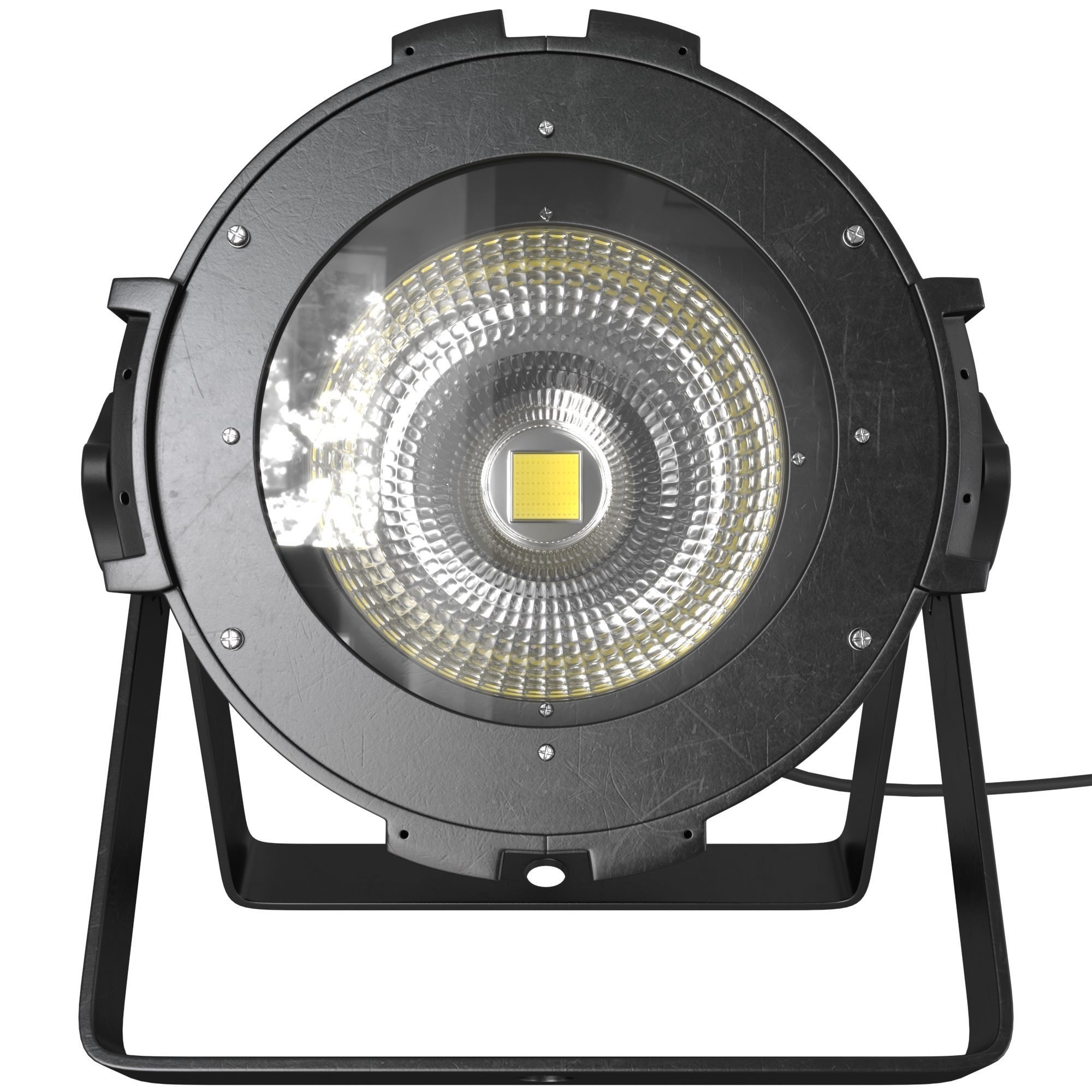 SHOWLIGHT COB PAR 100W RGB LED spotlight in metal housing 3D model_3