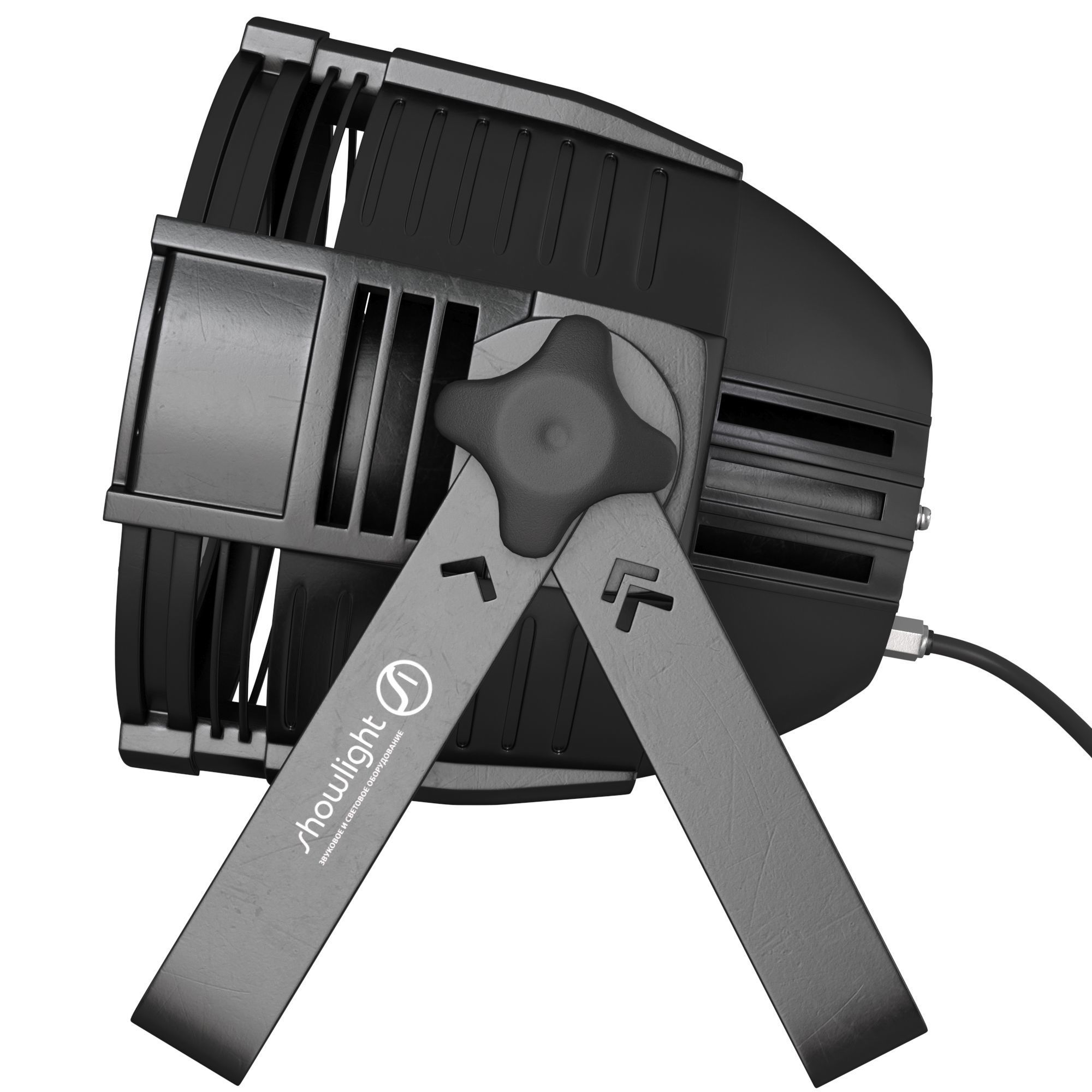 SHOWLIGHT COB PAR 100W RGB LED spotlight in metal housing 3D model_1