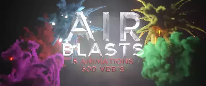 Air Blasts - Animated VDB Explosion Pack