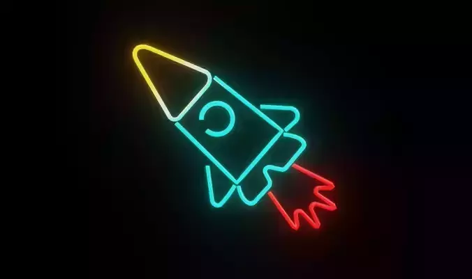 Neon Rocket p3 decoration 