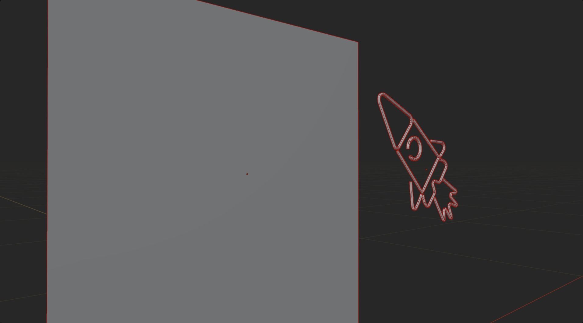 Neon Rocket p3 decoration Low-poly 3D model_6