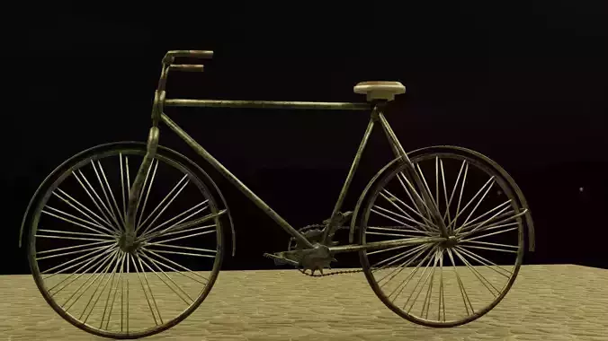 Bicycle lowpoly free Free low-poly 3D model