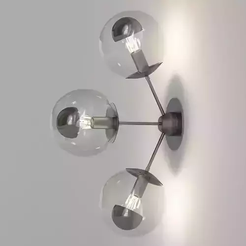 Jason Miller Modo 3 Head Globe Wall Lamp Sconce Replica