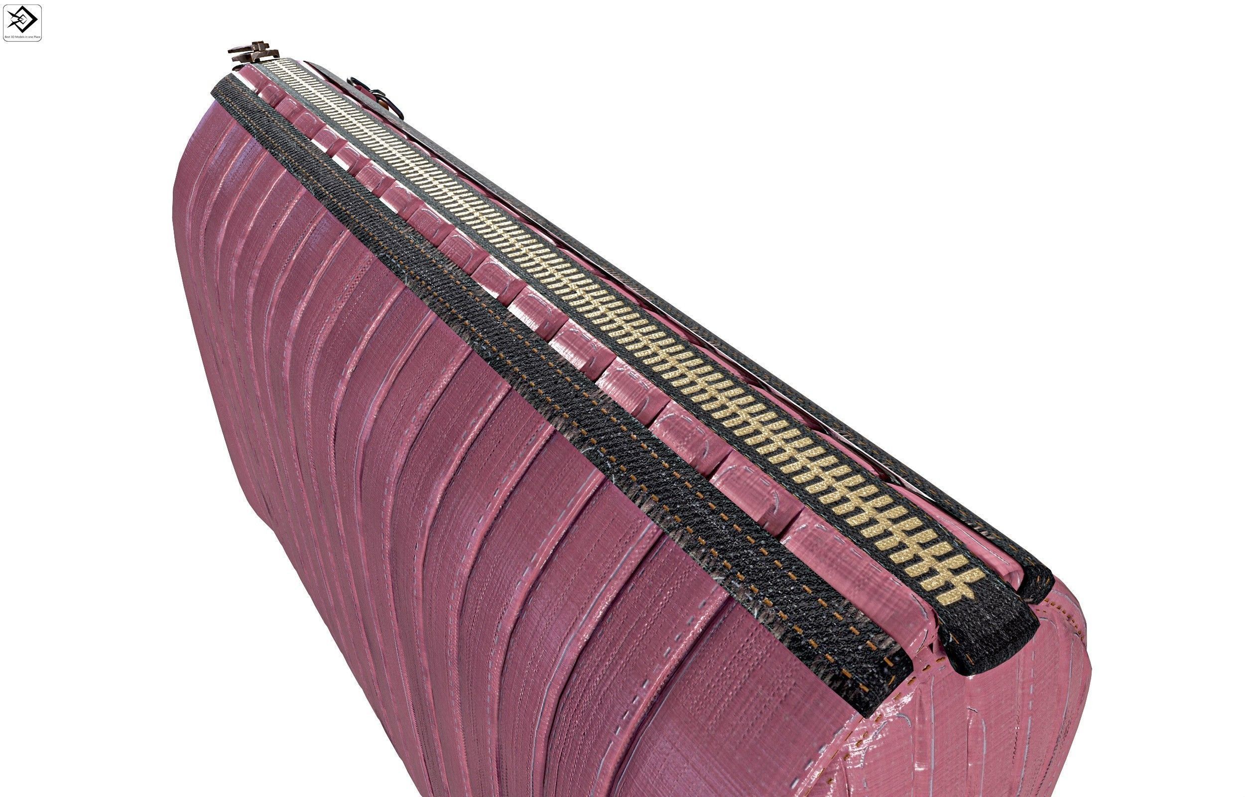 Ladies  Wallet PBR  Low-poly 3D model_5