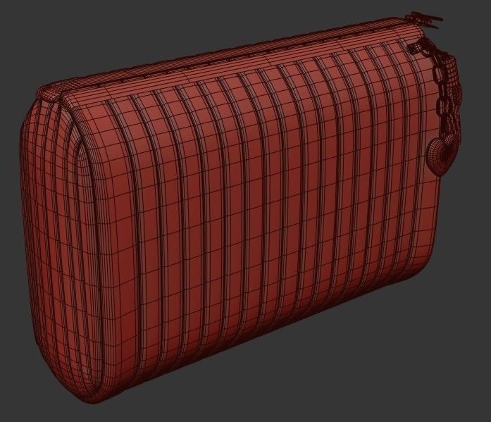 Ladies  Wallet PBR  Low-poly 3D model_14