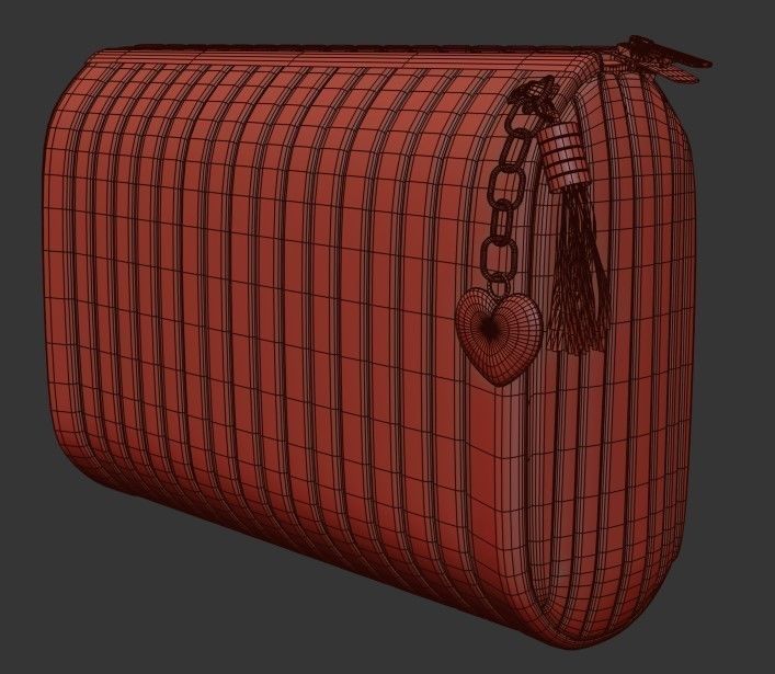 Ladies  Wallet PBR  Low-poly 3D model_13