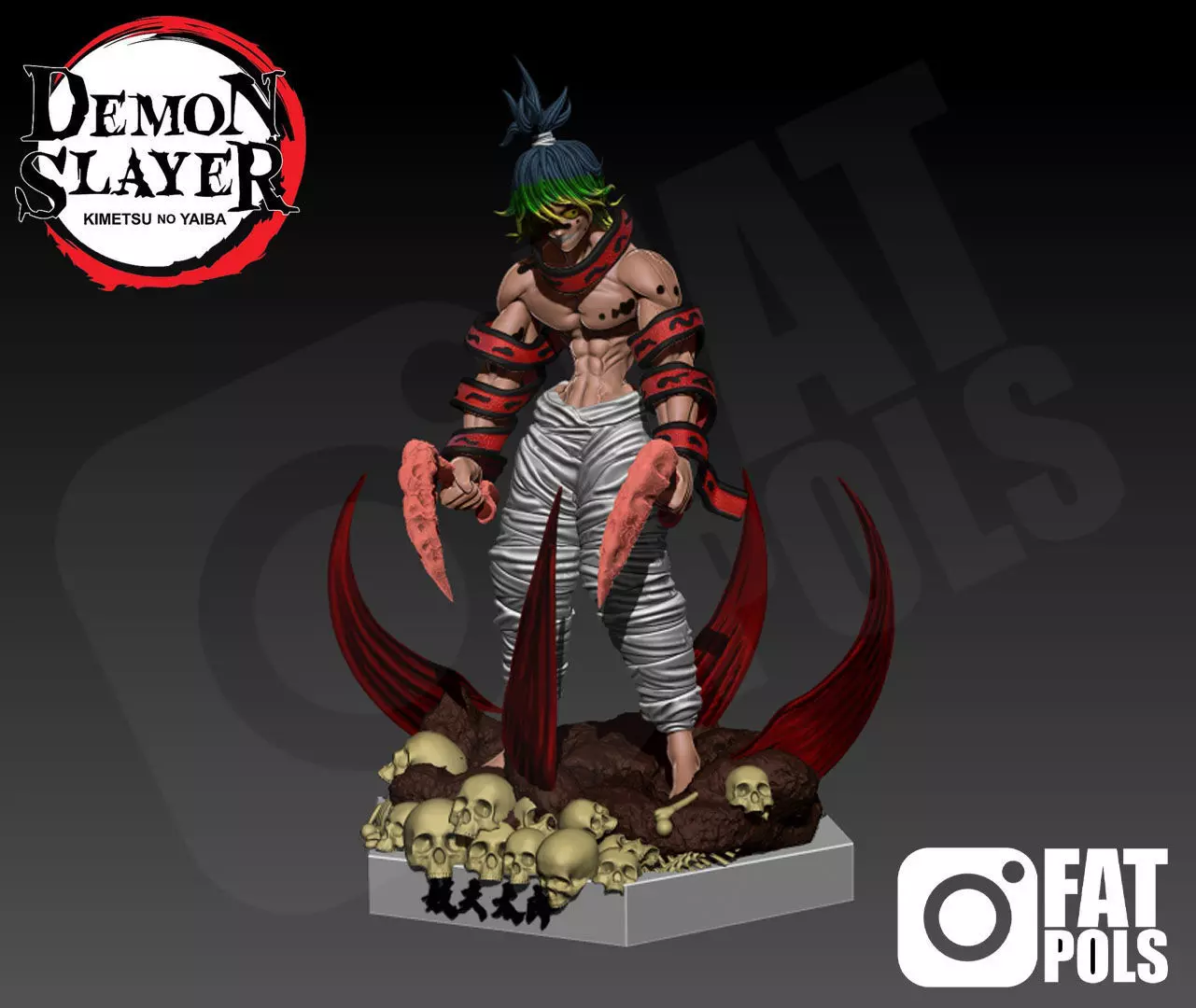 Gyutaro figure - Demon Slayer 3D print model_0