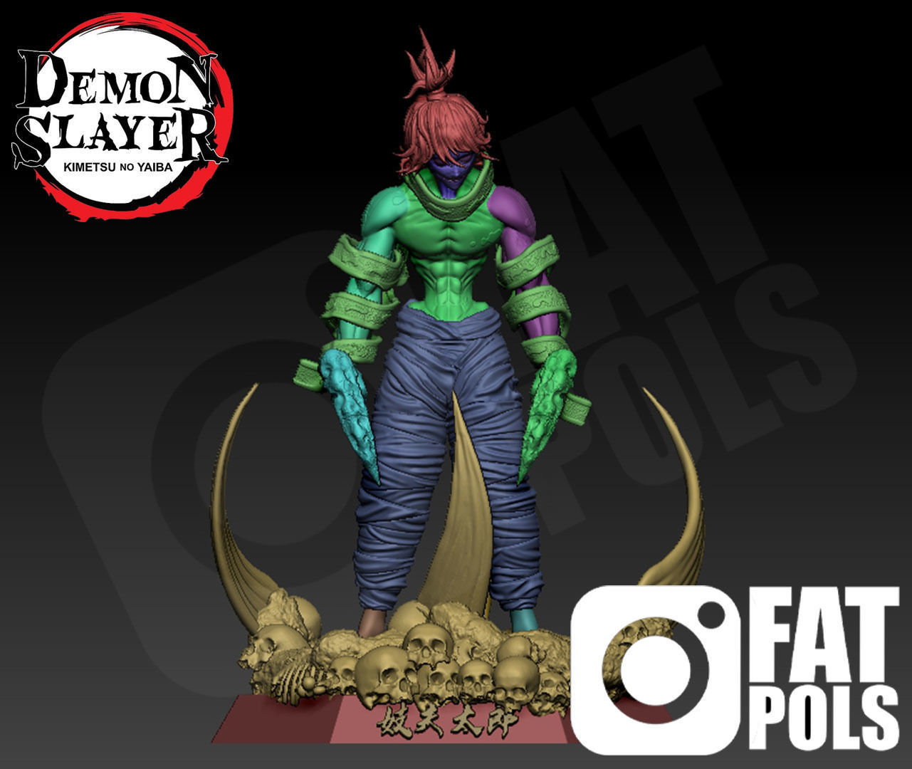 Gyutaro figure - Demon Slayer 3D print model_7