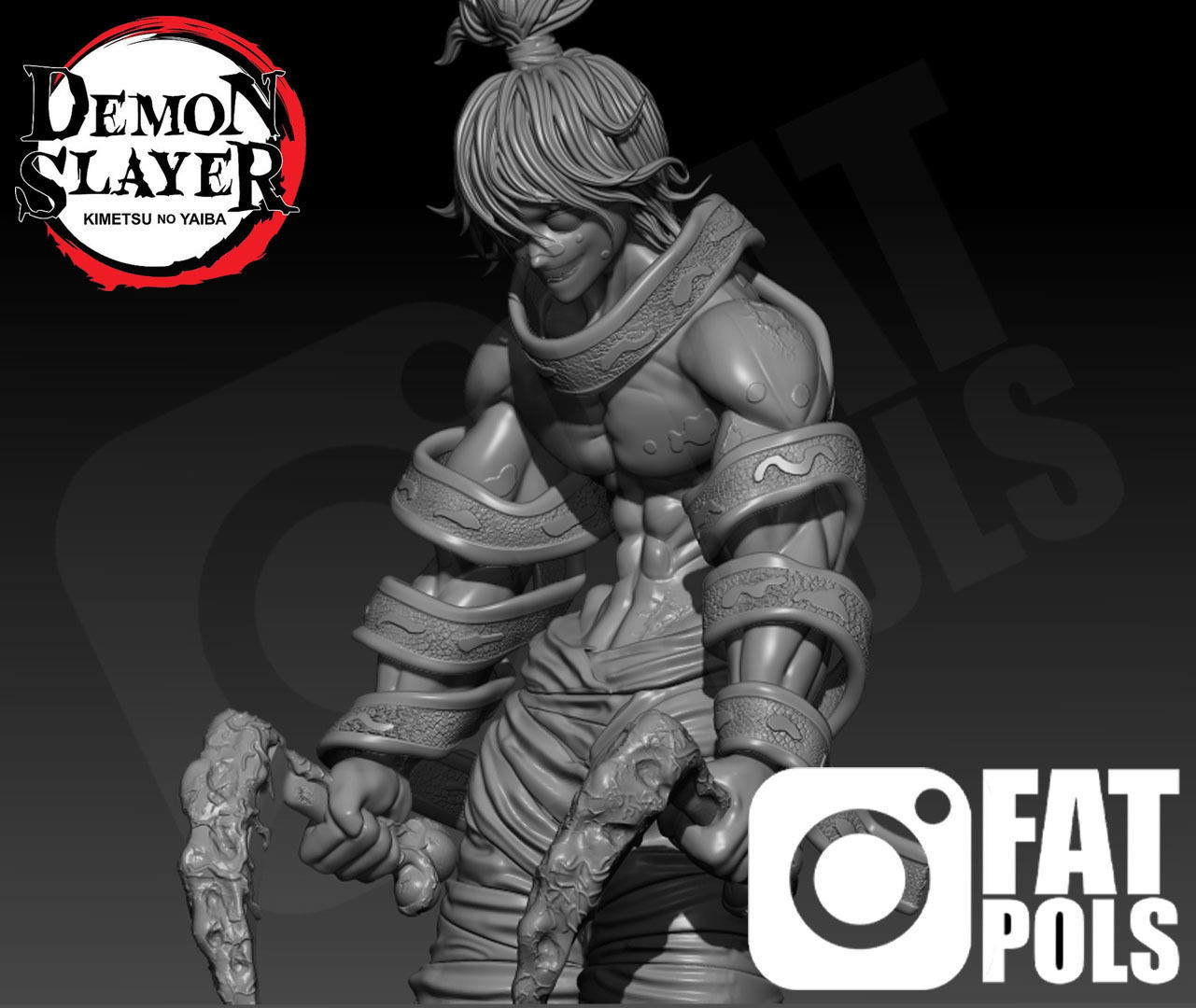 Gyutaro figure - Demon Slayer 3D print model_5
