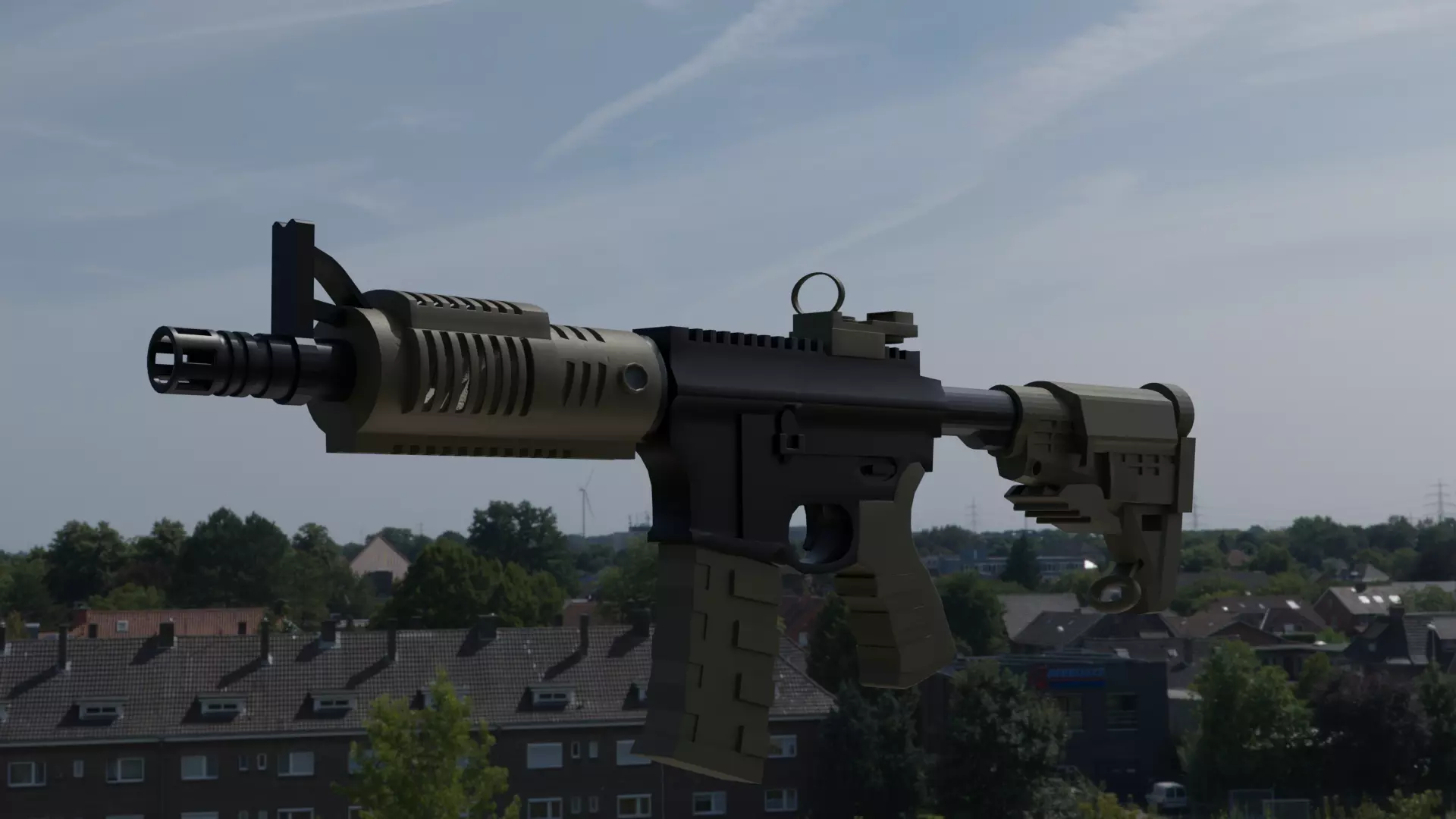 LowPoly M4A4 free Free low-poly 3D model