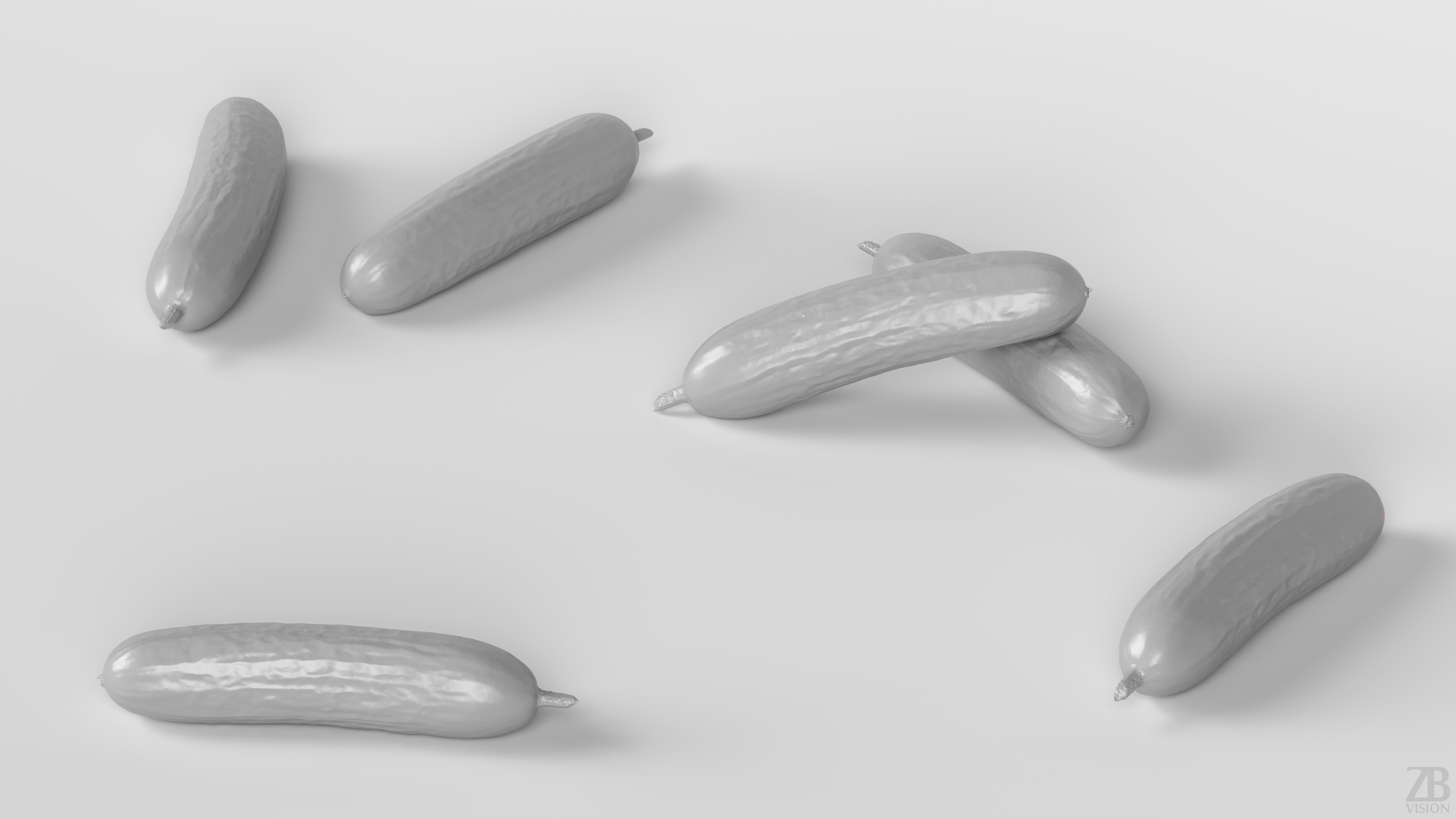 Cucumber 3D model_3