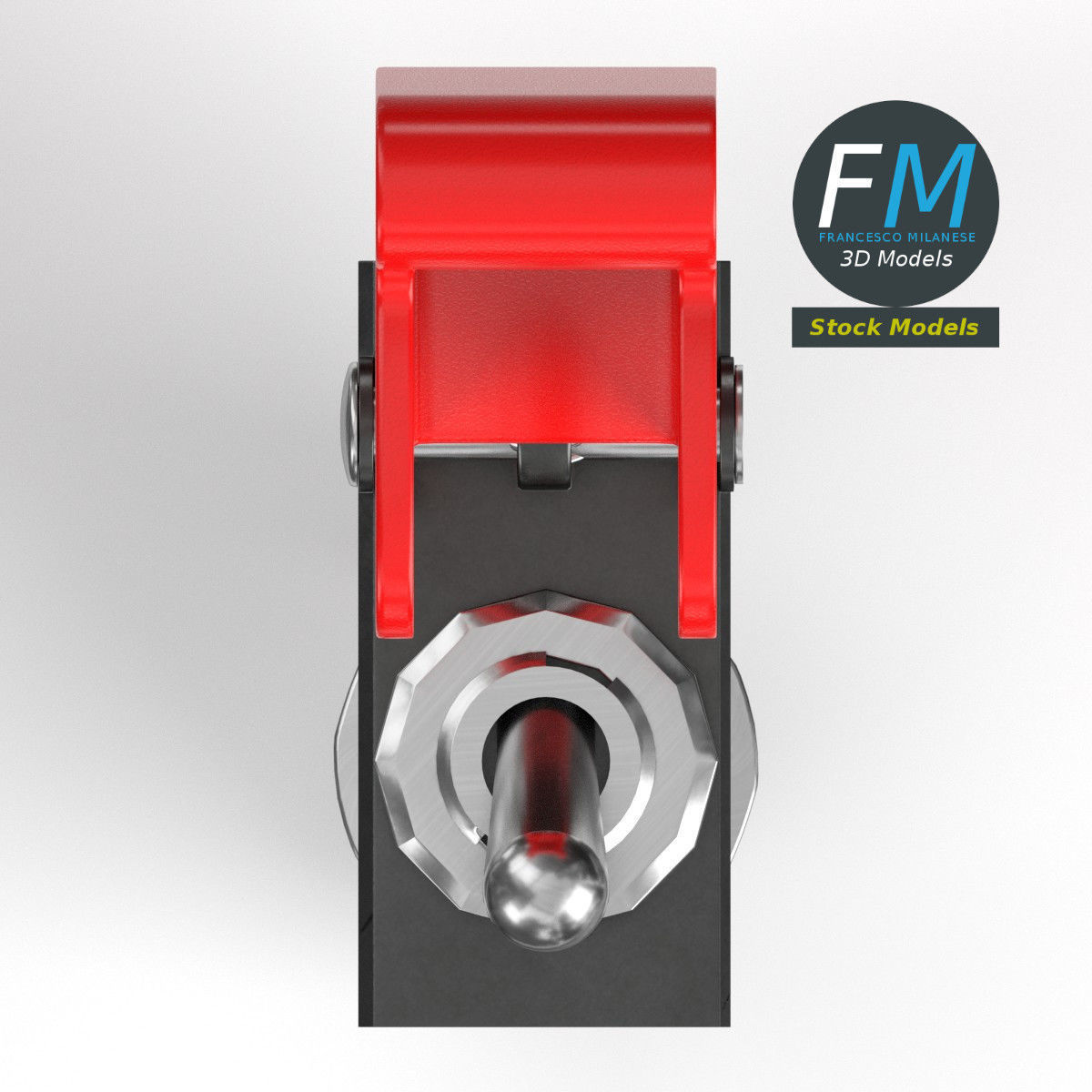 Toggle switch with guard 2 3D model_6