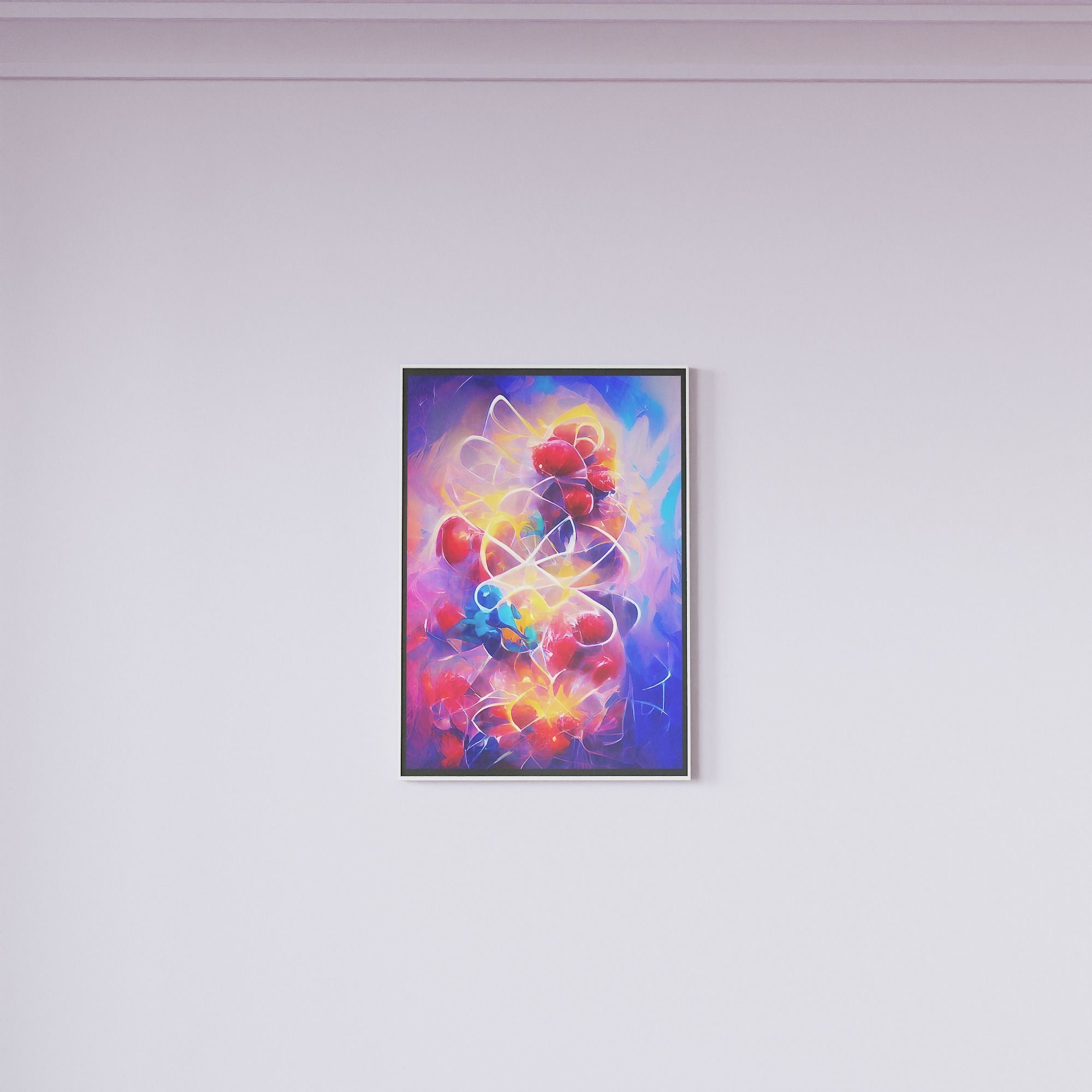 Painting in Frame 3D model_4