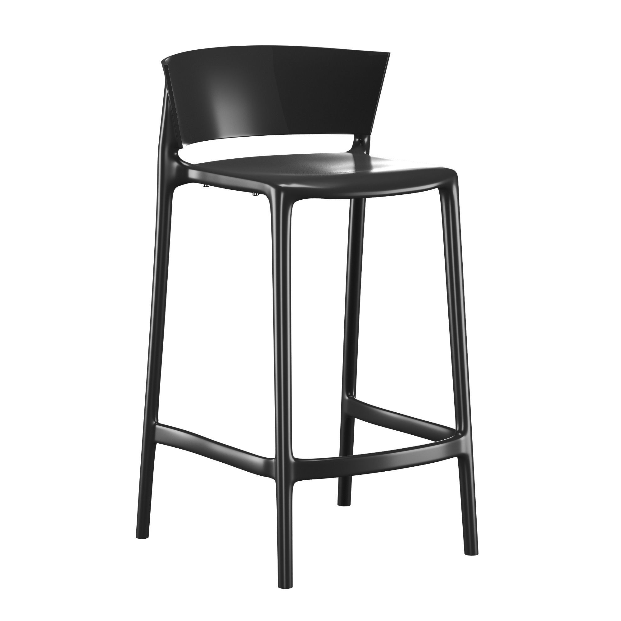 Africa bar stool 3D model_1