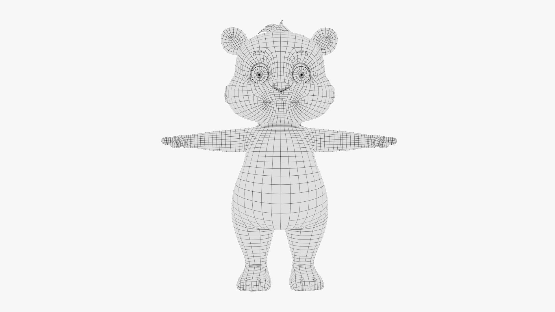 Cartoon Bear 3D 3D model_8