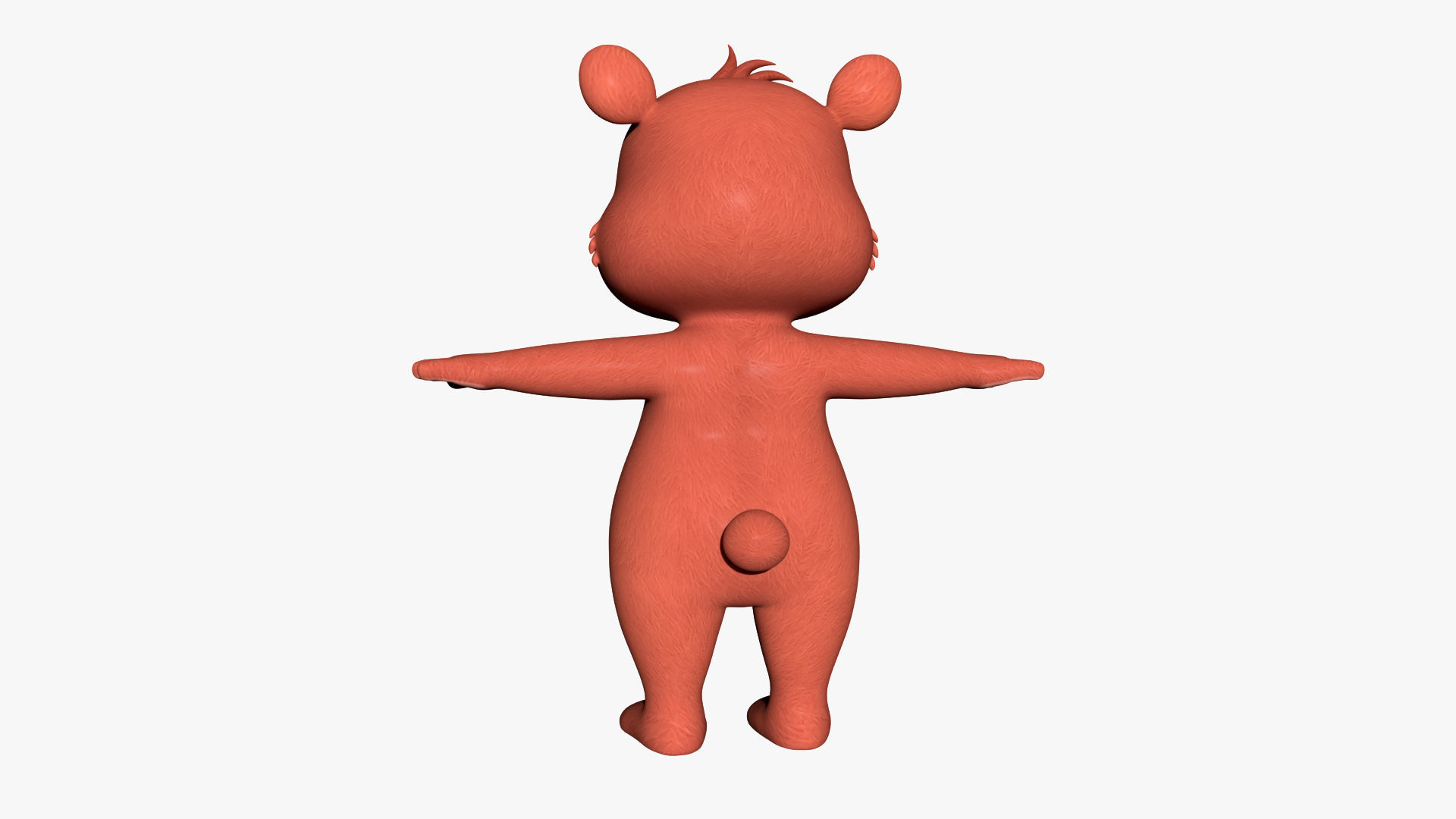 Cartoon Bear 3D 3D model_4