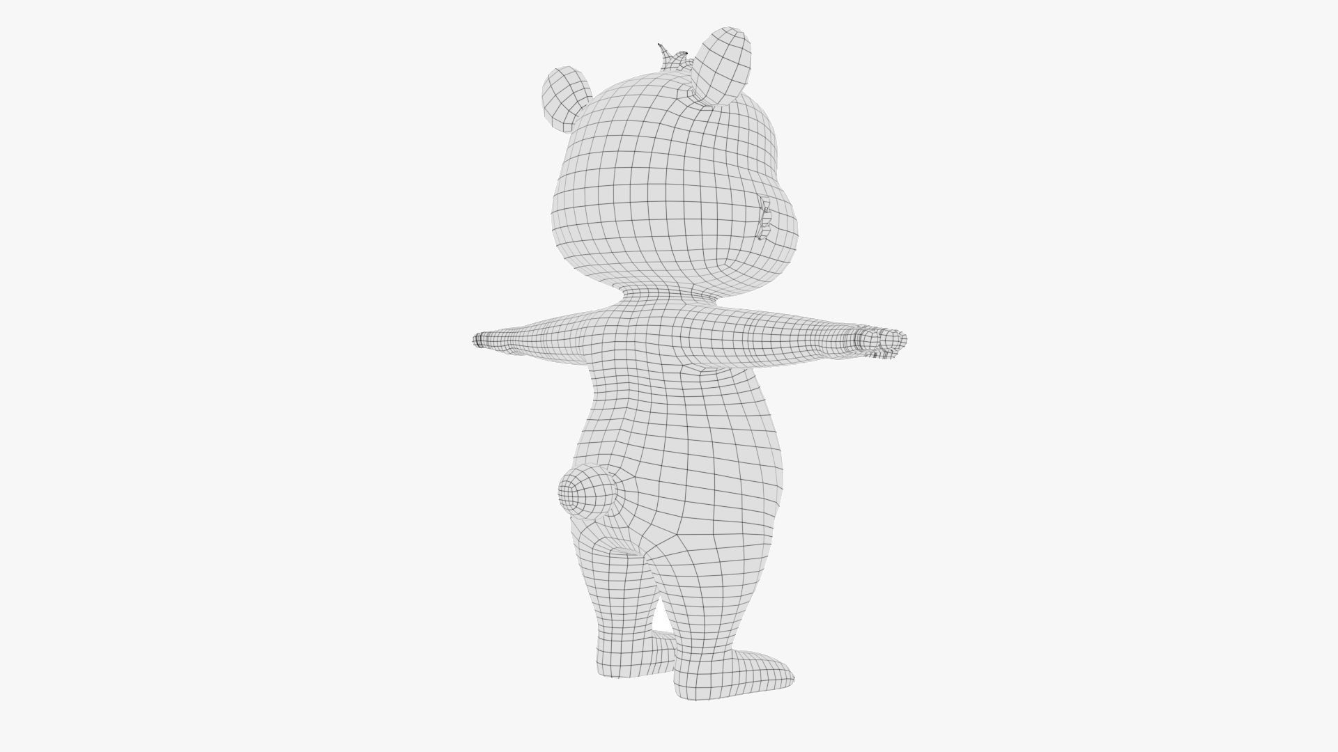Cartoon Bear 3D 3D model_11