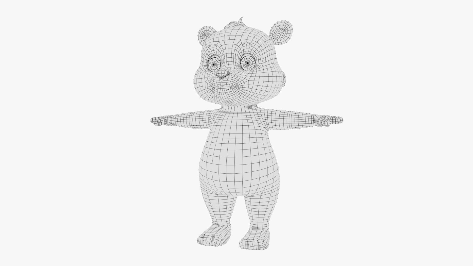 Cartoon Bear 3D 3D model_14