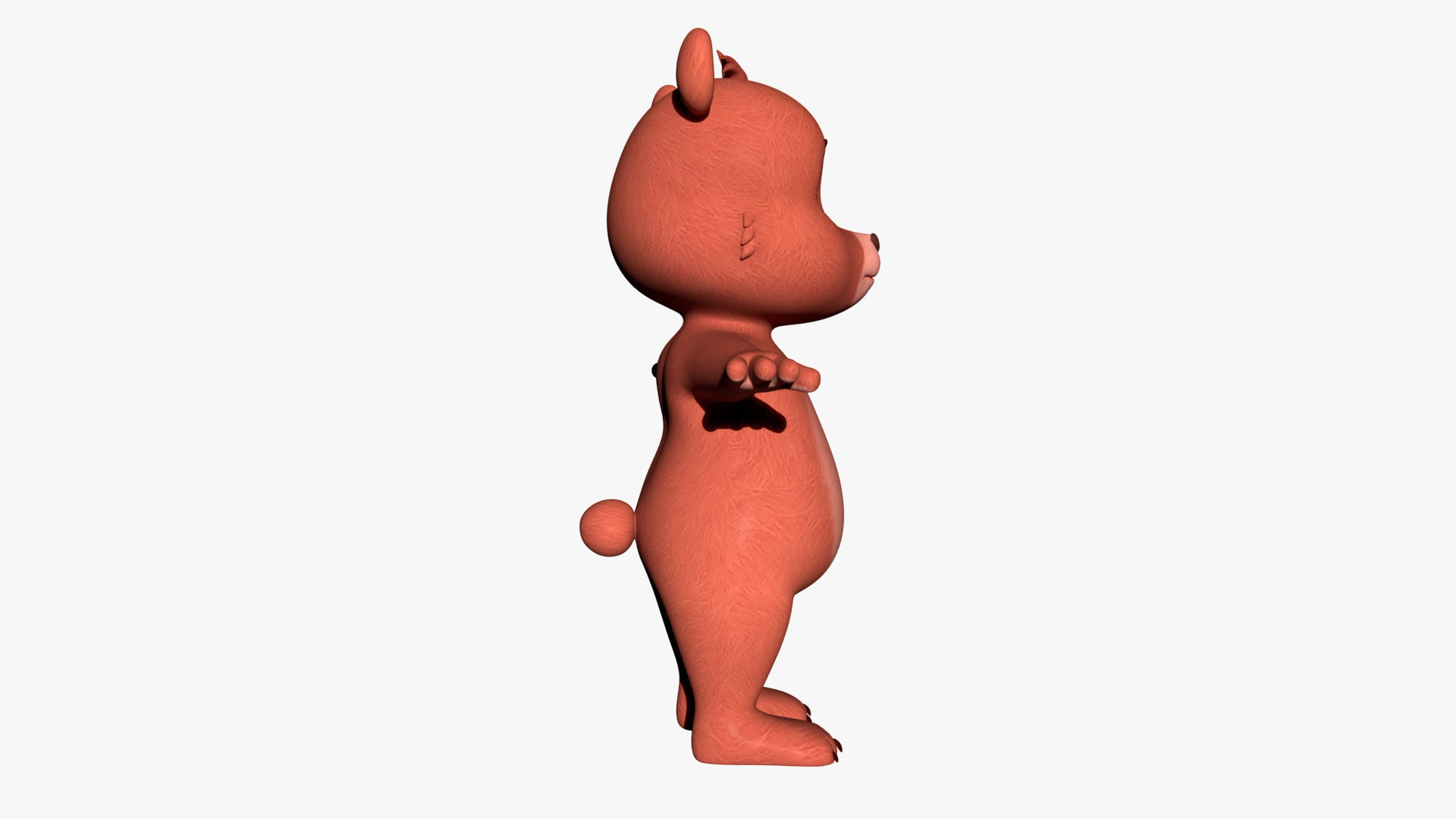 Cartoon Bear 3D 3D model_2