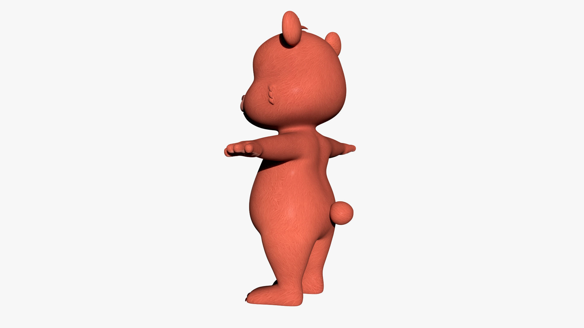 Cartoon Bear 3D 3D model_5