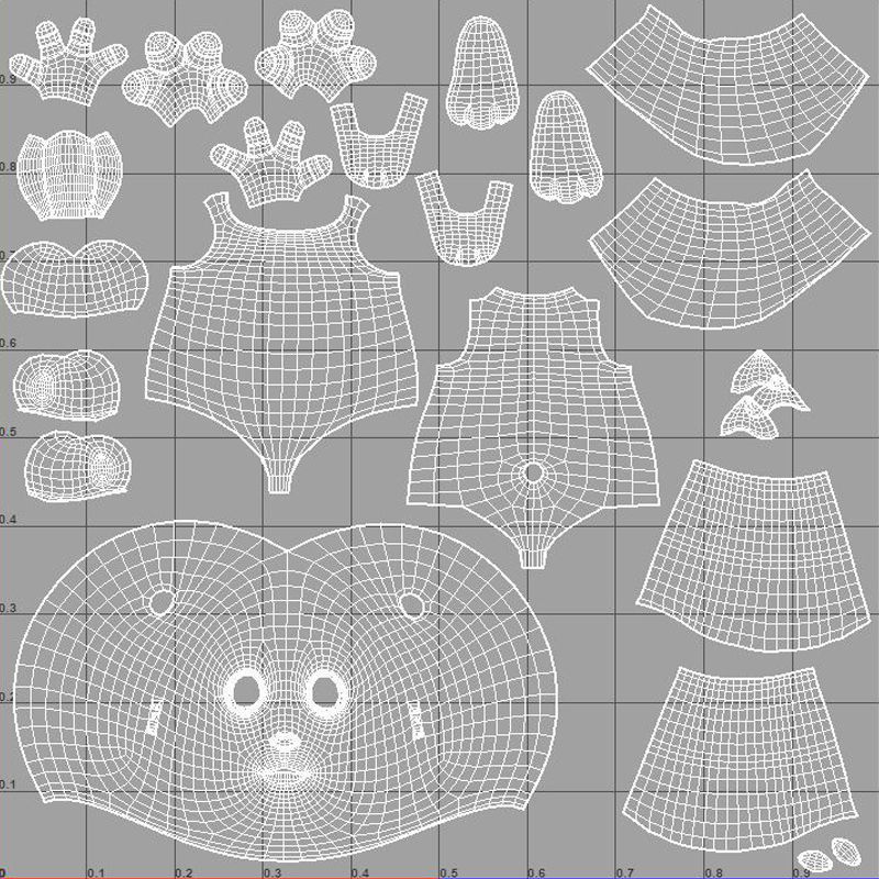 Cartoon Bear 3D 3D model_16