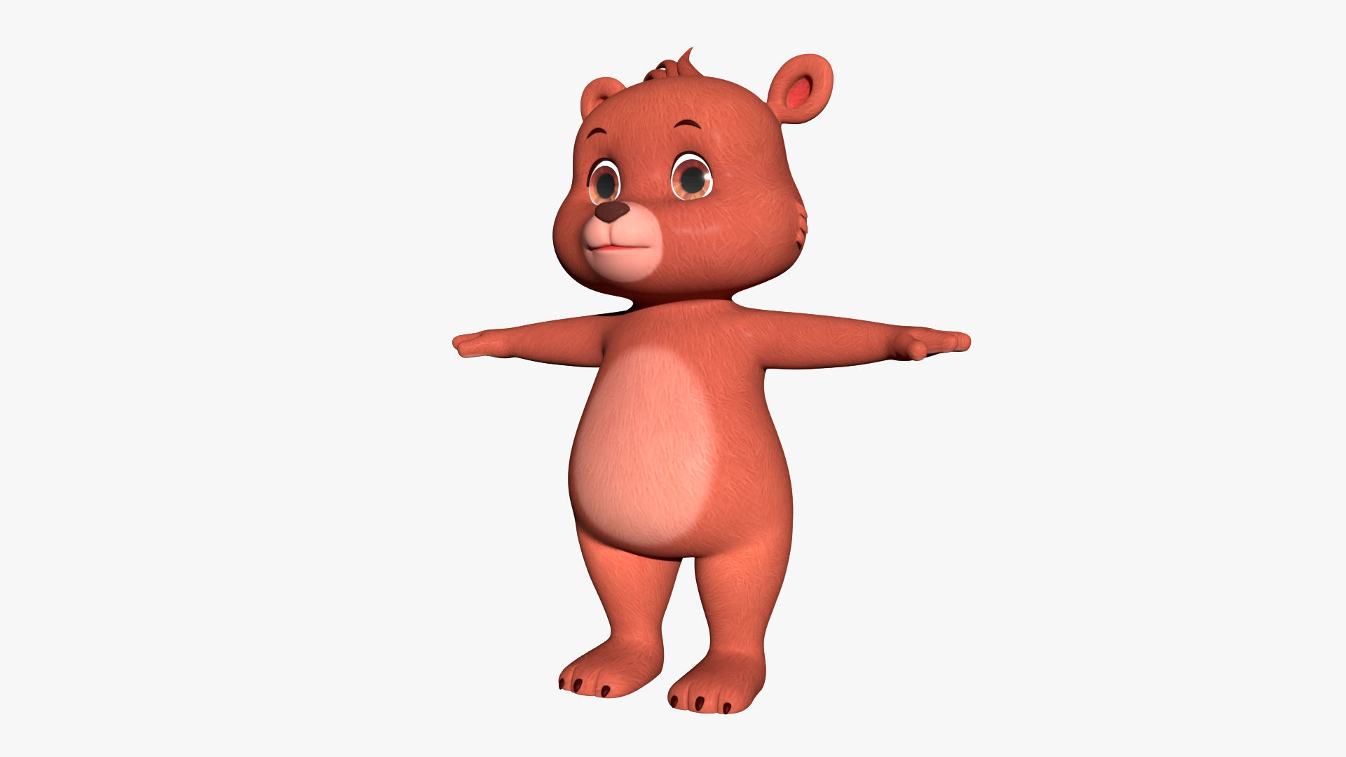 Cartoon Bear 3D 3D model_7
