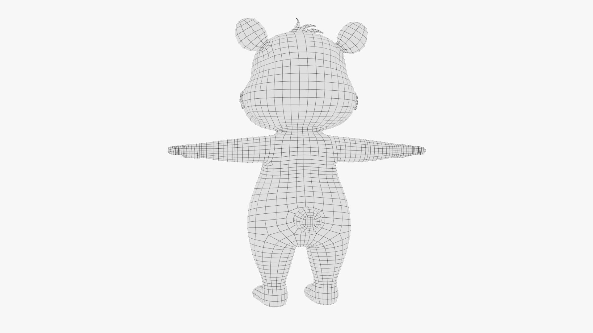 Cartoon Bear 3D 3D model_12