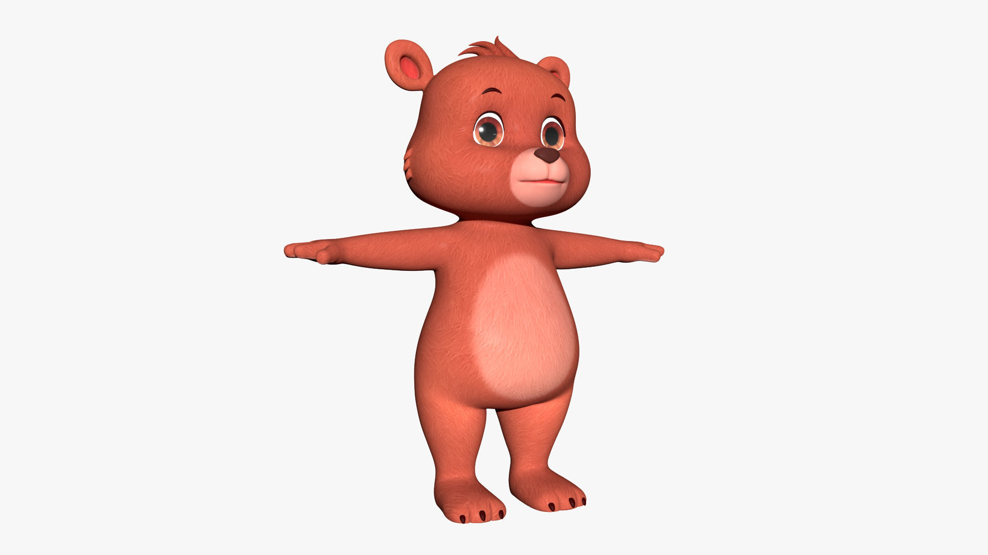 Cartoon Bear 3D 3D model_1
