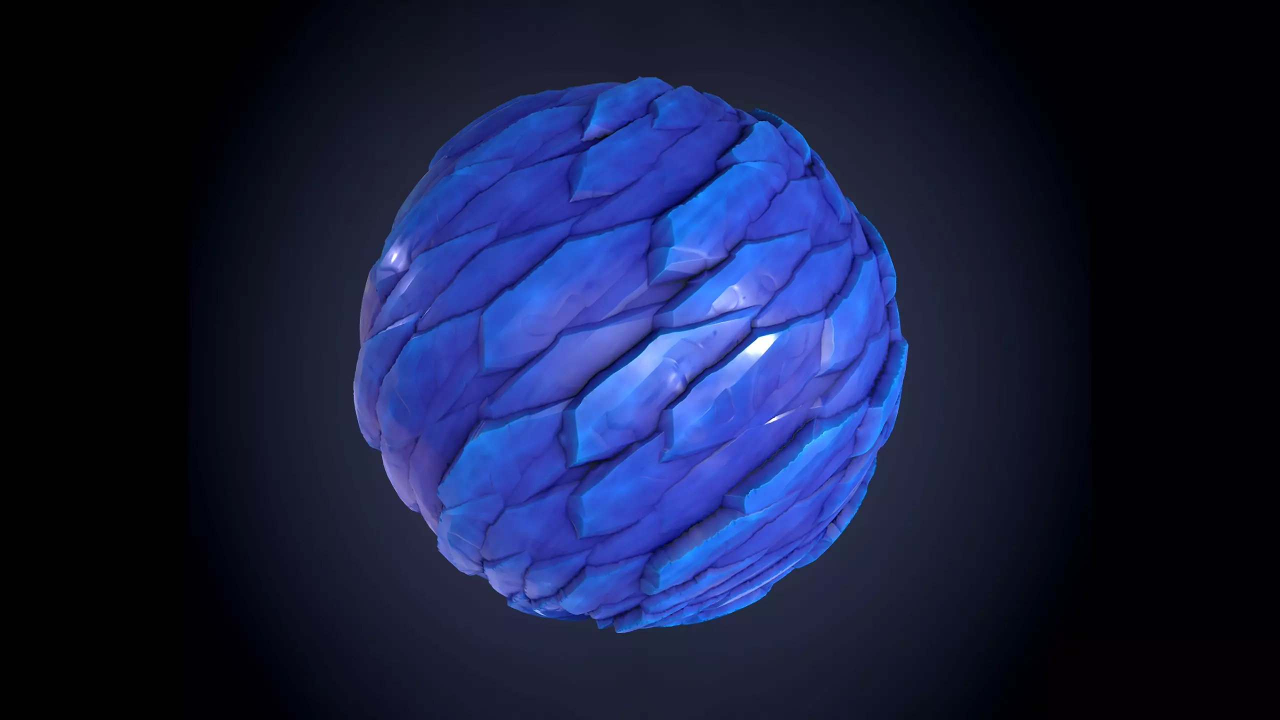 Snow Ice Stylized 3 Ground Seamless PBR Texture Texture_0