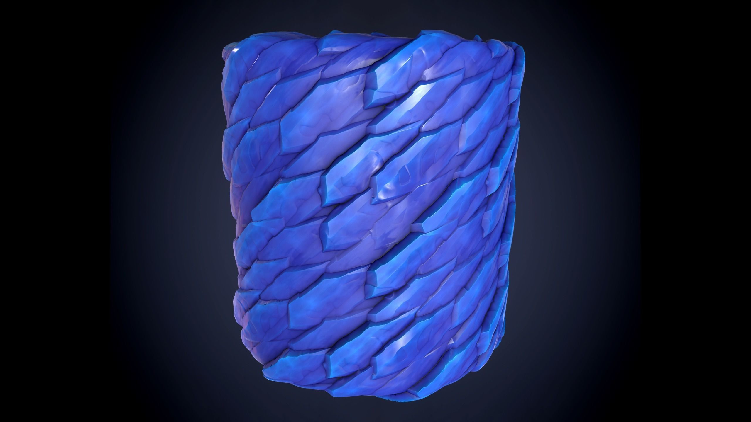 Snow Ice Stylized 3 Ground Seamless PBR Texture Texture_4