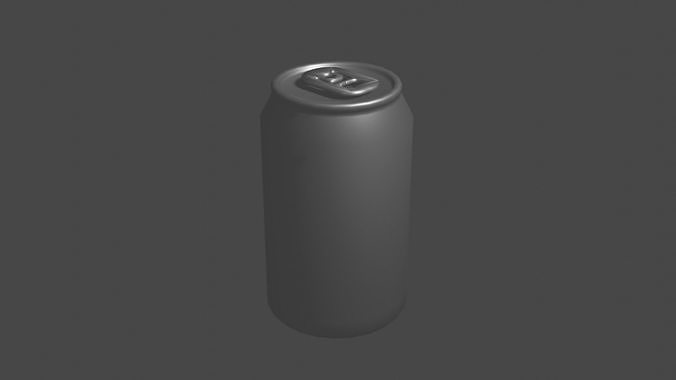 Aluminum can 3D model