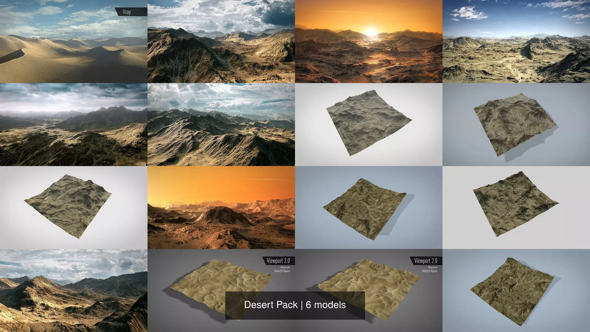 Desert Pack 3D Model Collection_0