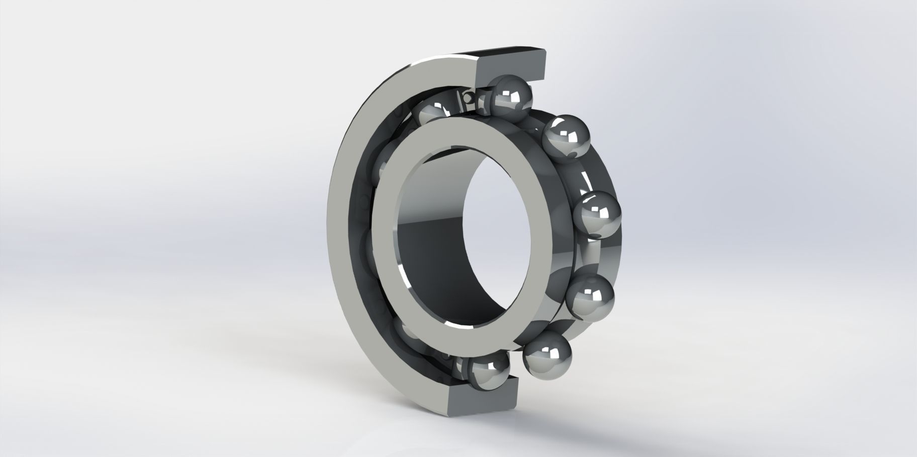 Bearings 6000 series 21pcs 3D model_6