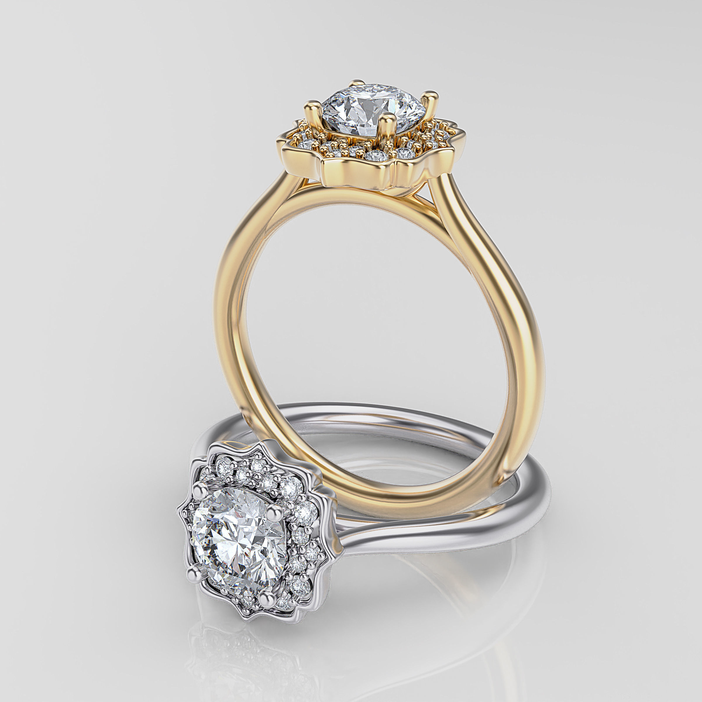 Women ring 3D print model_13