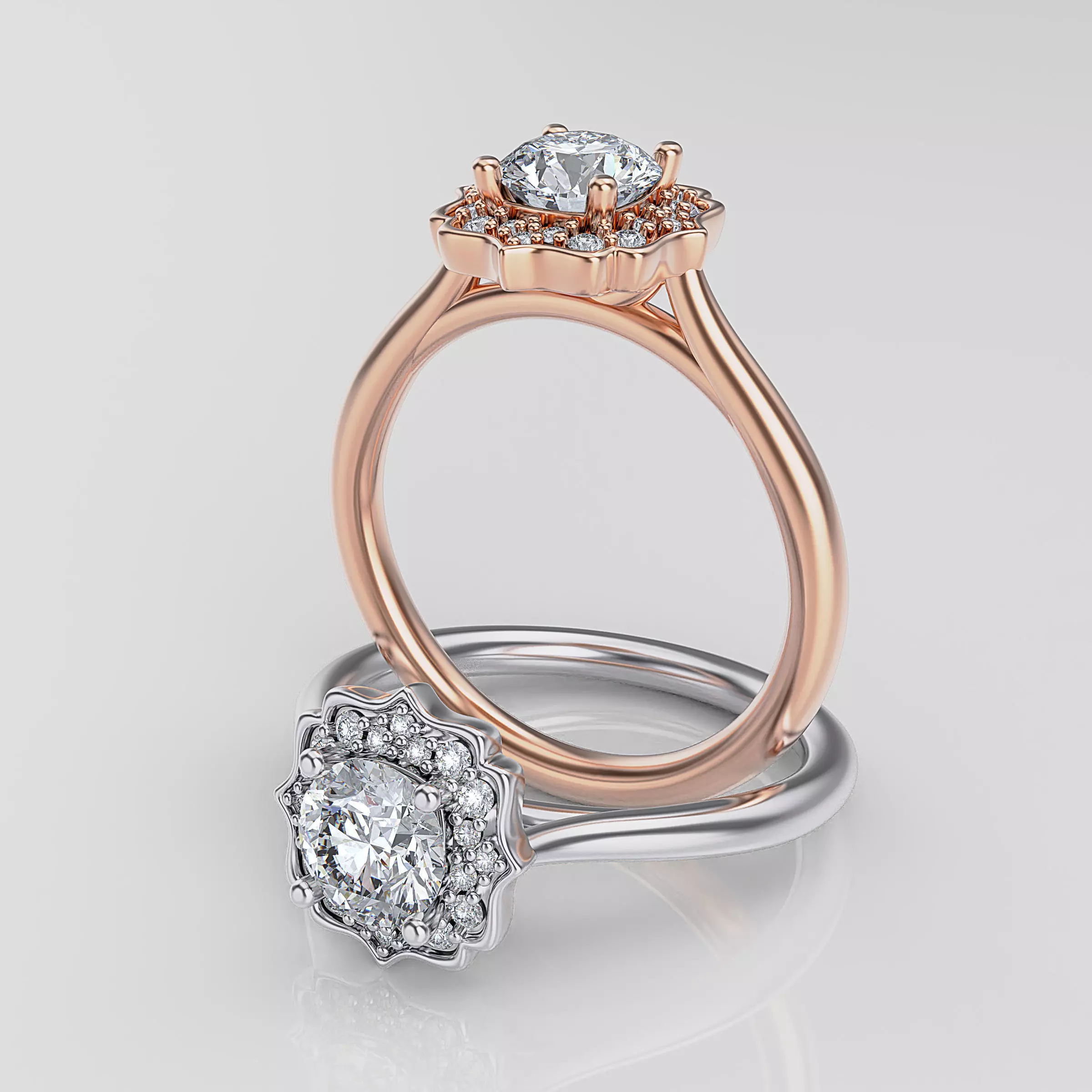 Women ring 3D print model_0