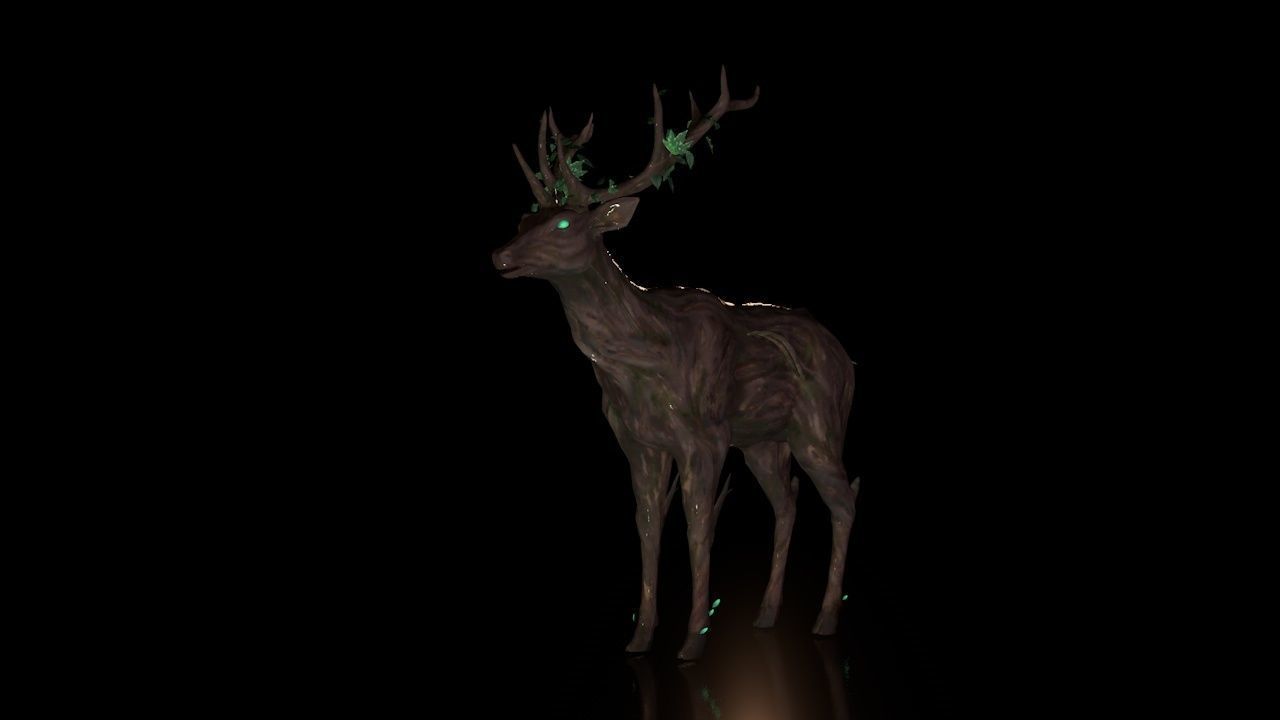 SILVANUS X SUIT Deer 3D Model  with texture Free low-poly 3D model_2