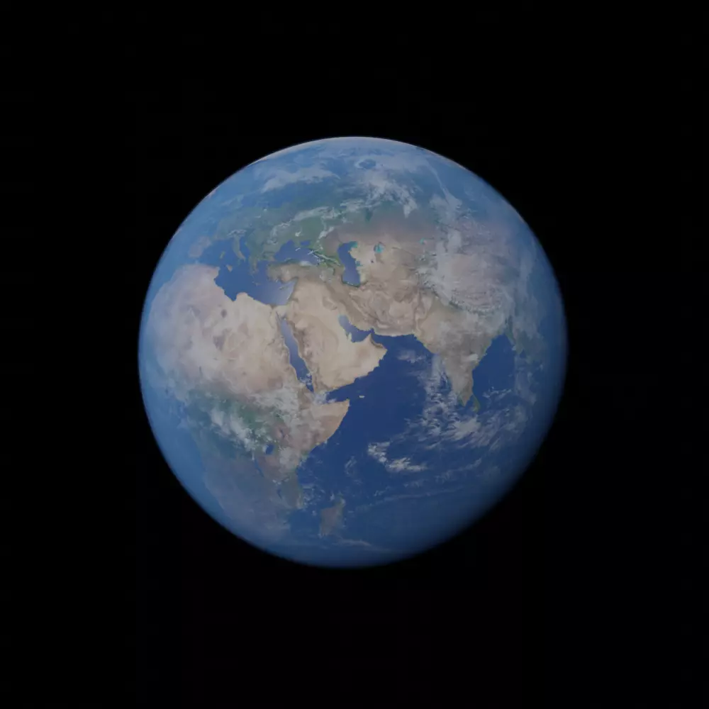 Earth from space - Free 3D model