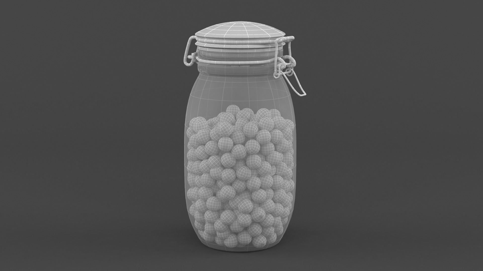 Jar with Jelly Beans 3D model_7