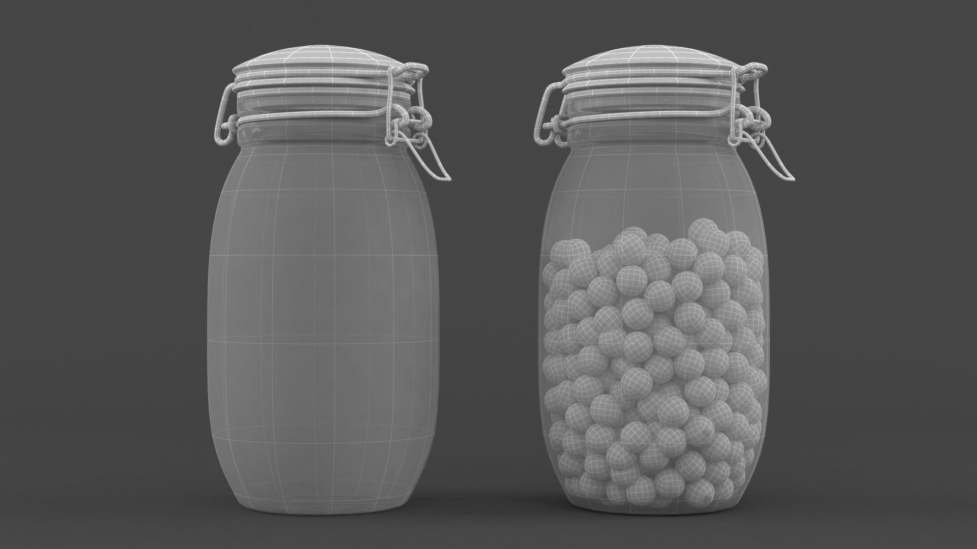 Jar with Jelly Beans 3D model_6