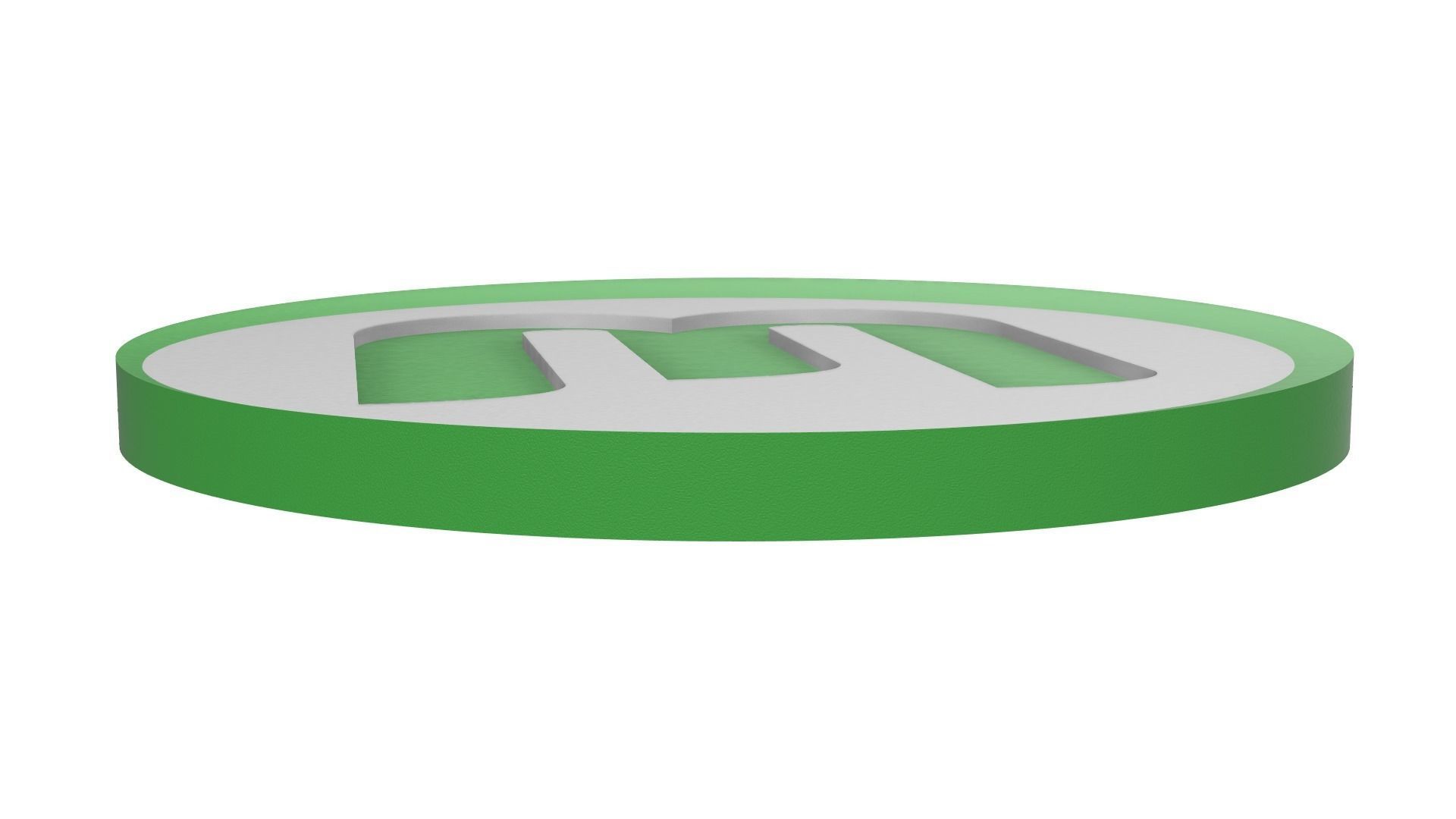 VFL Wolfsburg Wall Sign 3D print model_3