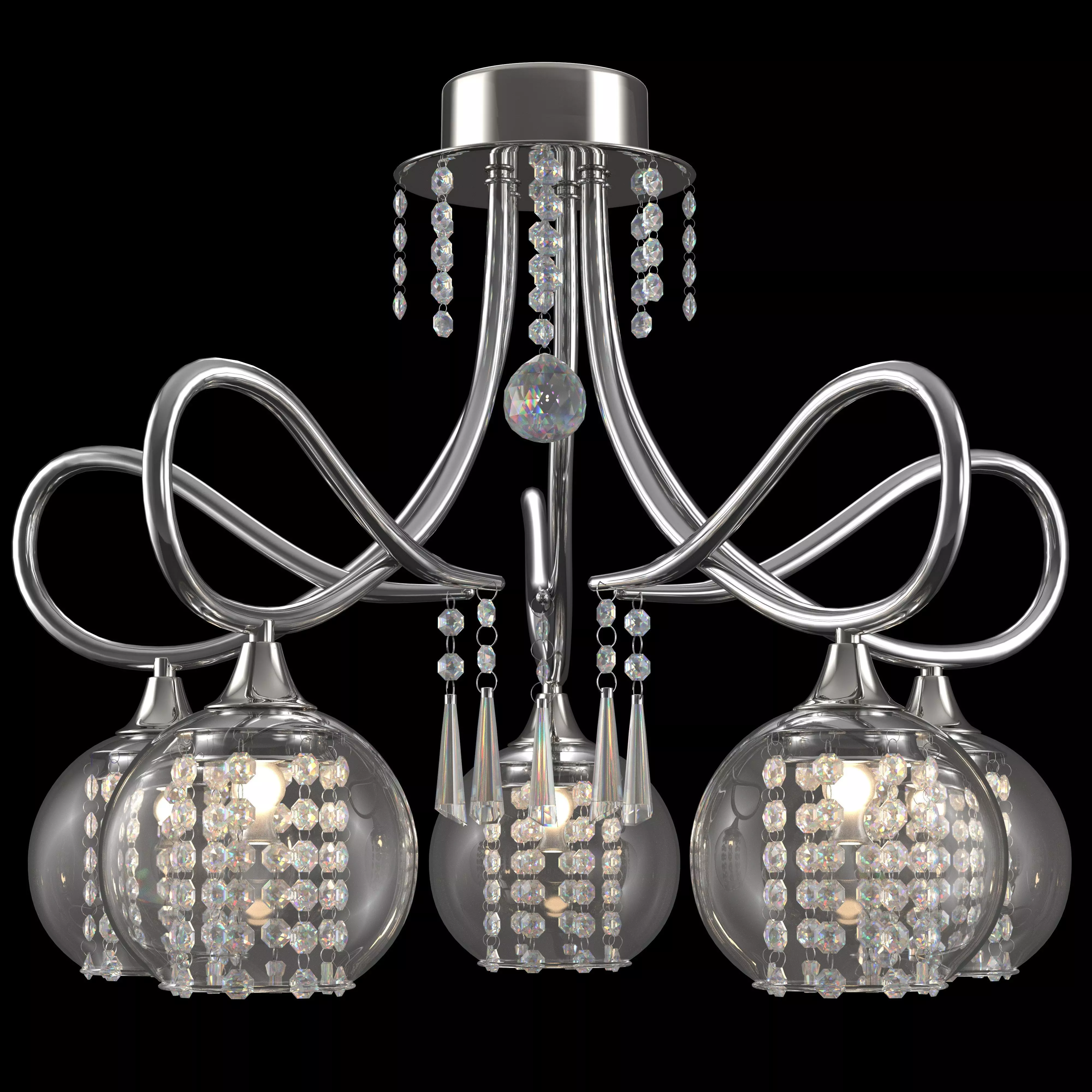 Charming Crystal Chandelier 3D model