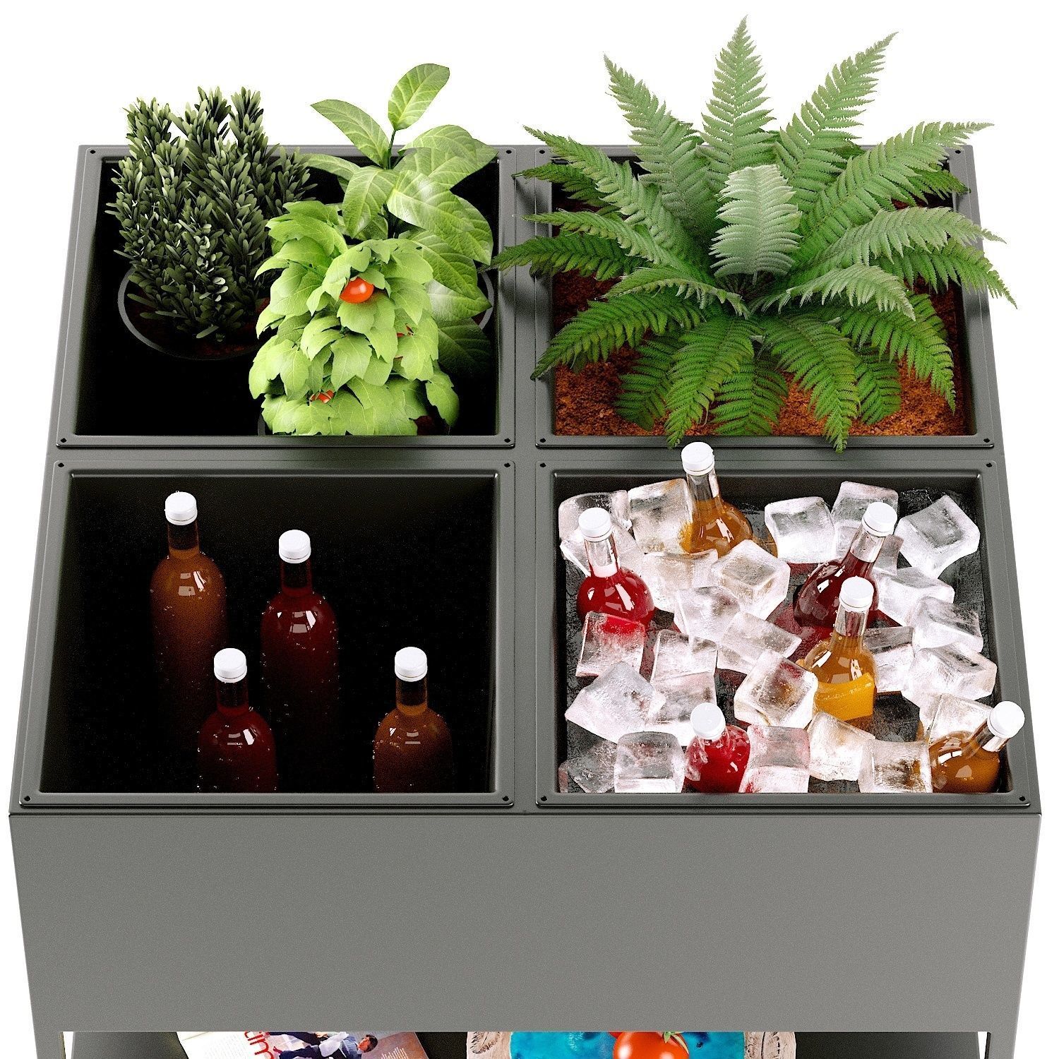 Garden console quadrangular Consuela  La Redoute 3D model_3