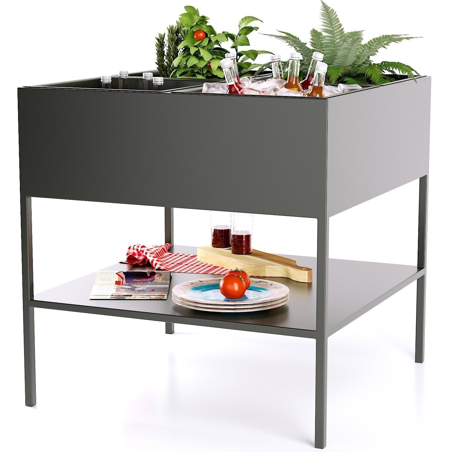 Garden console quadrangular Consuela  La Redoute 3D model_1